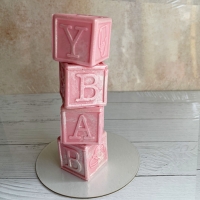 Набор фигурок из шоколадной глазури "Кубики BABY" для девочки