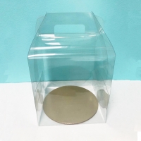 Коробка для кулича прозрачная 16х16х20 см