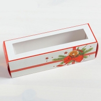 Коробка для макаронс Подарок