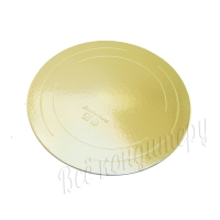Подложка усиленная 3,2 мм d 26 см золото/жемчуг