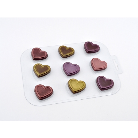 Форма для шоколада "9 сердечек"
