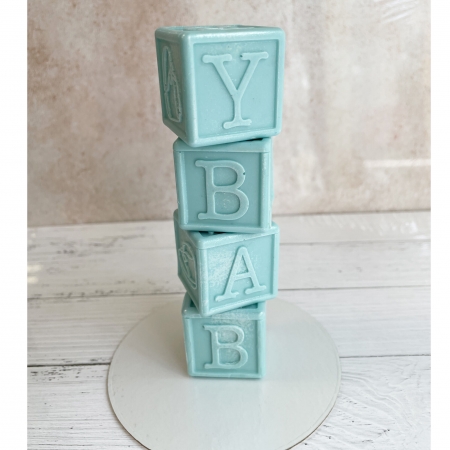 Набор фигурок из шоколадной глазури "Кубики BABY" для мальчика