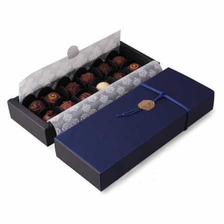 Коробка для конфет на 12 шт Синяя