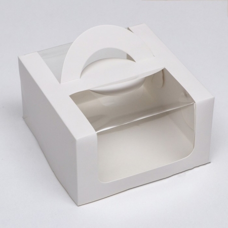Коробка для бенто 14х14х8 см "Белая"