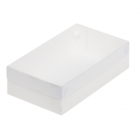 Коробка для зефира, пирожных с прозрачной крышкой 25х15х7