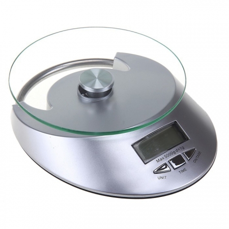 Весы кухонные электронные (стекло, до 5 кг)