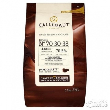 Шоколад темный (70,5%) в галетах 2,5 кг Callebaut